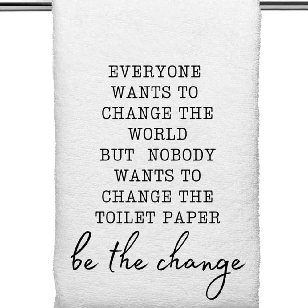 Inspirational White Hand Towel